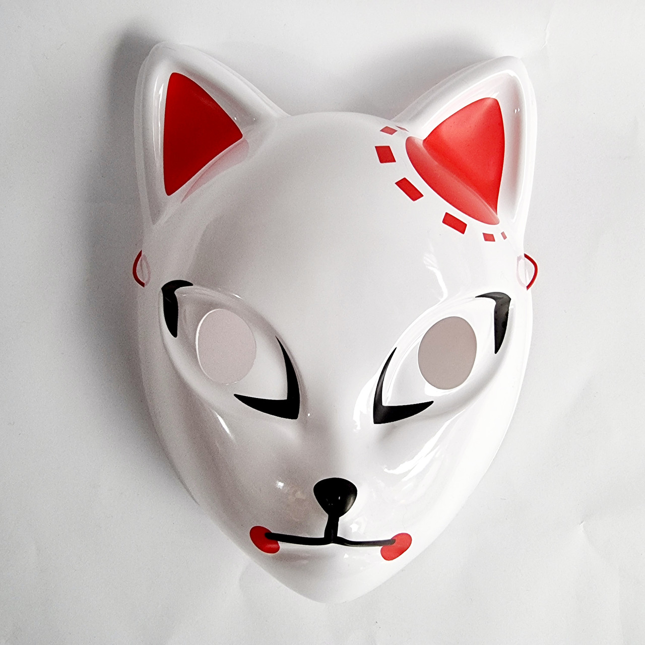 Маска Кіцуне Сабіто Японської Лисиці Kitsune червона, 25х18 см