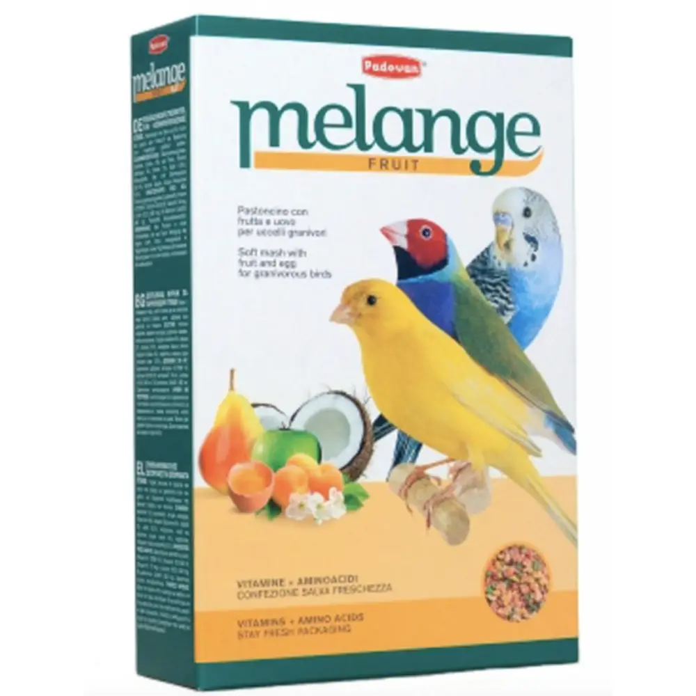 Padovan Melange Fruit Додатковий м'який корм для зерноїдних птахів з фруктами. - 0.3 кг