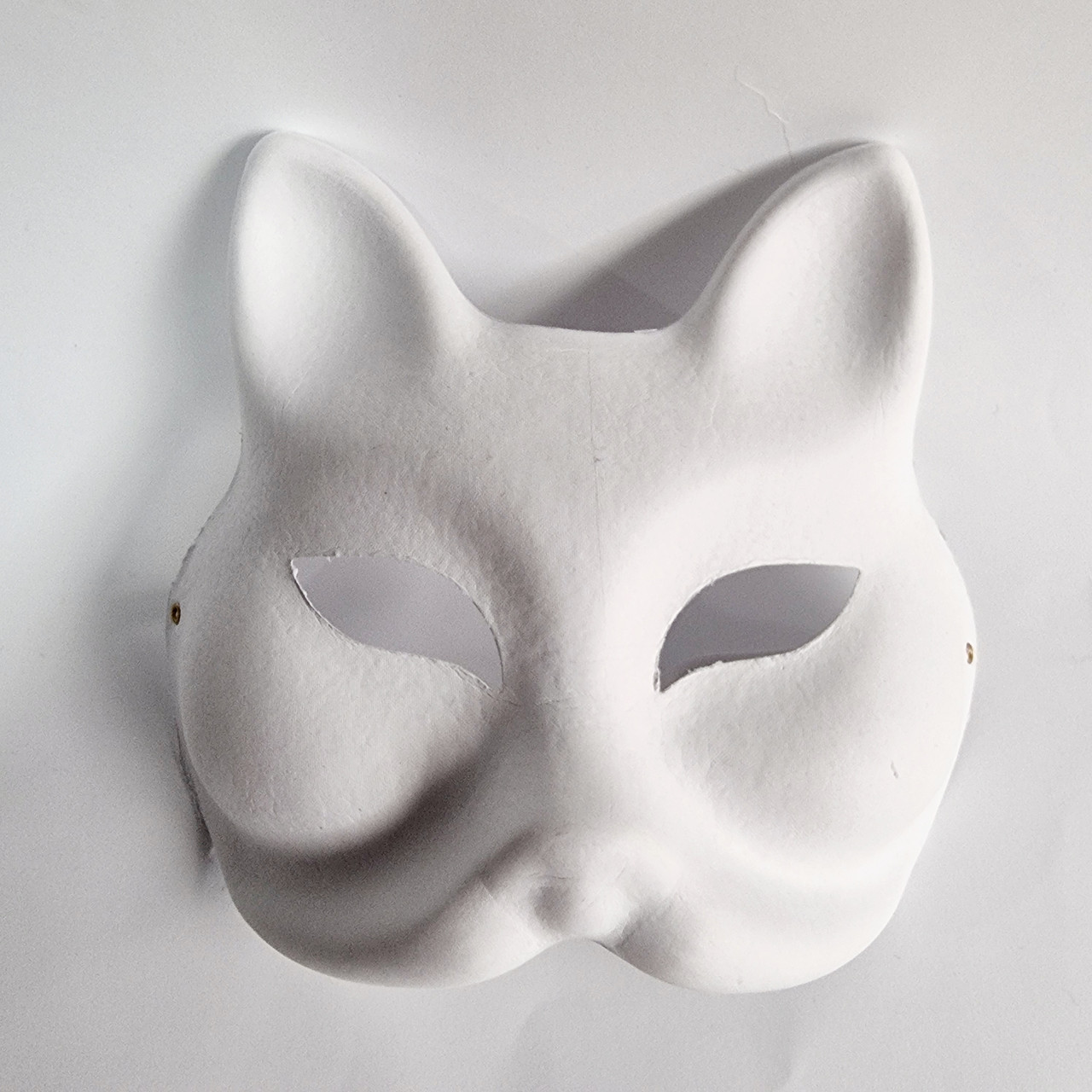 Маска Кіцуне Японської Лиси Kitsune основа для розфарбовування картон, 18х17 см