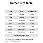 ⇒ Екран White Milk "Black Back" (84 дюйми) - білий проекційний екран для проектора з чорною зворотною стороною, фото 10