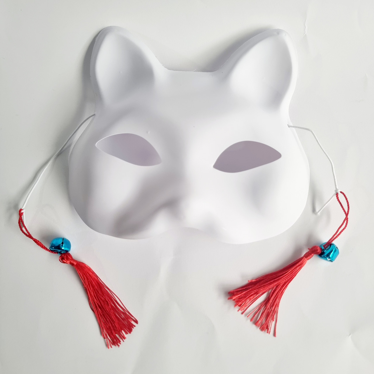 Маска Кіцуне Японської Лиси Kitsune основа для розфарбовування, 18х17 см