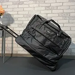 Якісна велика дорожня сумка на колесах 70x37+10x38 см міцна сумка дорожня на трьох колесах