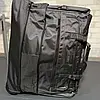 Якісна велика дорожня сумка на колесах 70x37+10x38 см міцна сумка дорожня на трьох колесах, фото 3