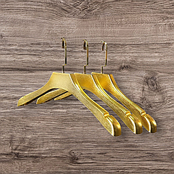 Вішалка із широким плечем золото