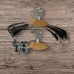 Плічка-вішалка з дерев'яною вставкою світла А-38