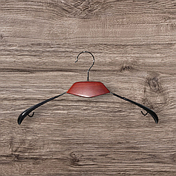 Плічка-вішалка з дерев'яною вставкою червоне дерево А-39