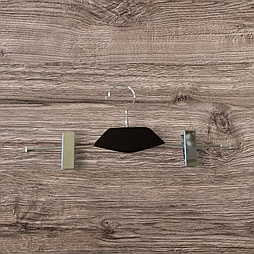 Вішалка з прищіпками з дерев'яною вставкою чорної A-83