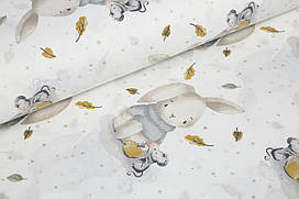 Ранфорс 240 см Зайченята з мишками