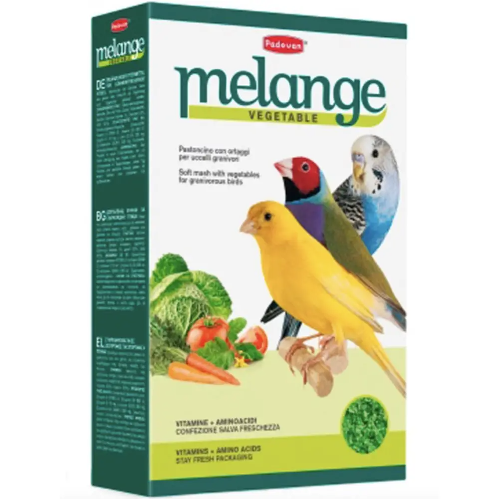 Padovan Melange vegetable Додатковий м'який корм для зерноїдних птахів з овочами. - 0.3 кг