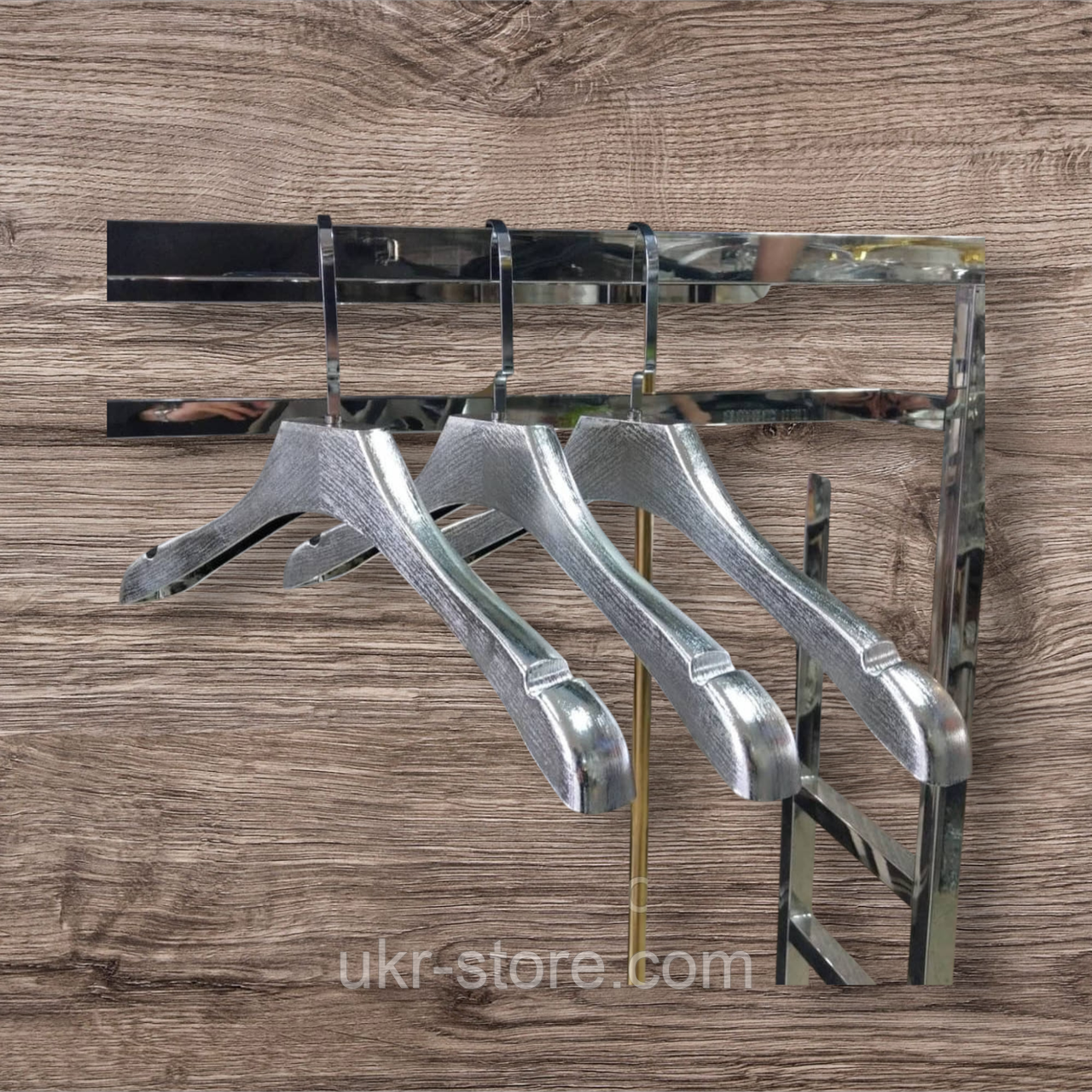 Плічка для одягу хром, фото 1