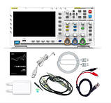 Осцилограф FNIRSI-1014D 2 х 100 МГц, Генератор 10 МГц, 1 Гвиб/сек, пам'ять 240 к точок, дисплей 800х480 7", фото 2