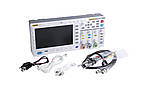 Осцилограф FNIRSI-1014D 2 х 100 МГц, Генератор 10 МГц, 1 Гвиб/сек, пам'ять 240 к точок, дисплей 800х480 7", фото 6