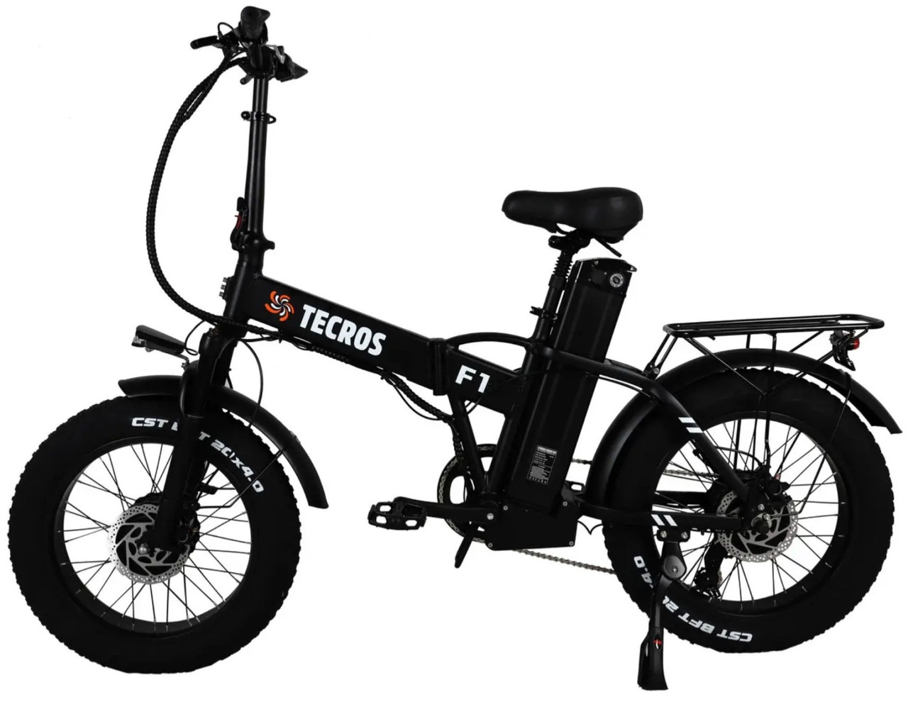Tecros F1 dual Електровелосипед  48v 20ah 2 двигуни по 500 W 20" 50 км/год