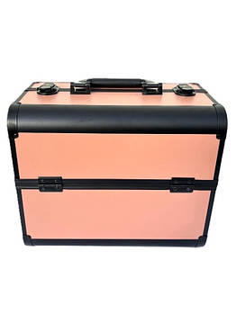 Кейс для майстра, універсальна валіза-органайзер для майстрів ADH-2321CB Персиковий з чорним обідком