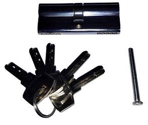 Циліндр личинка цугалик секрет дверного замка 40х40 IC-80 (CP) Fortezi USK ключ ключ (лазерний)