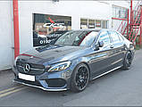 Передняя решетка Diamond Silver 2018-2025, с камерой для Mercedes C-сlass W205, фото 9