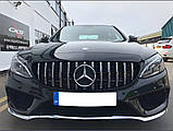 Передняя решетка GT 2014-2018, без камеры для Mercedes C-сlass W205, фото 8