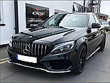 Передняя решетка GT 2014-2018, без камеры для Mercedes C-сlass W205, фото 9