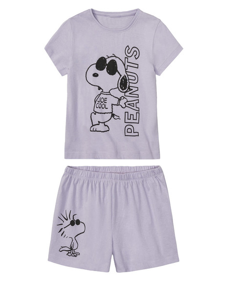 Піжама для дівчинки домашній костюм футболка та шорти Peanuts 134-140 см (8-10Y)