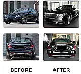 Комплект обвесов на Maybach (2018-2022, без оптики) для Mercedes S-сlass W222, фото 3