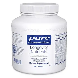 Longevity Nutrients Комплекс вітамінів, мінералів та антиоксидантів для підтримки оптимального здоров’я,240 капс, строк до 06/2027