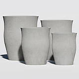 Садовий вазон кашпо "Маріно" (Д40-60 см) для квітів та дерев, для вулиці, саду, дачі та тераси, фото 2