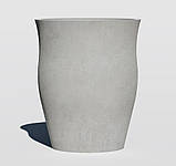 Бетонний вазон серія "Маріно" (Д40-60 см) для квітів та дерев, для вулиці, саду, дачі та тераси, фото 2