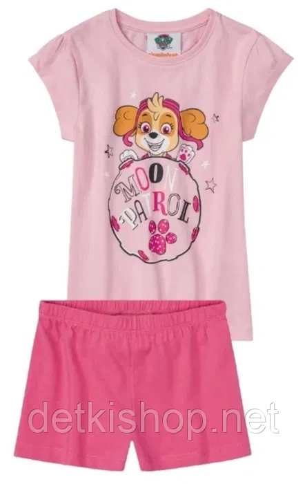 Бавовняна рожева дитяча піжама для дівчинки PAW Patrol