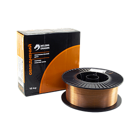 Обміднений зварювальний дріт ER70S-6 (СВ08Г2С) TM Welding Dragon 1,2 мм (упаковка - 15 кг)