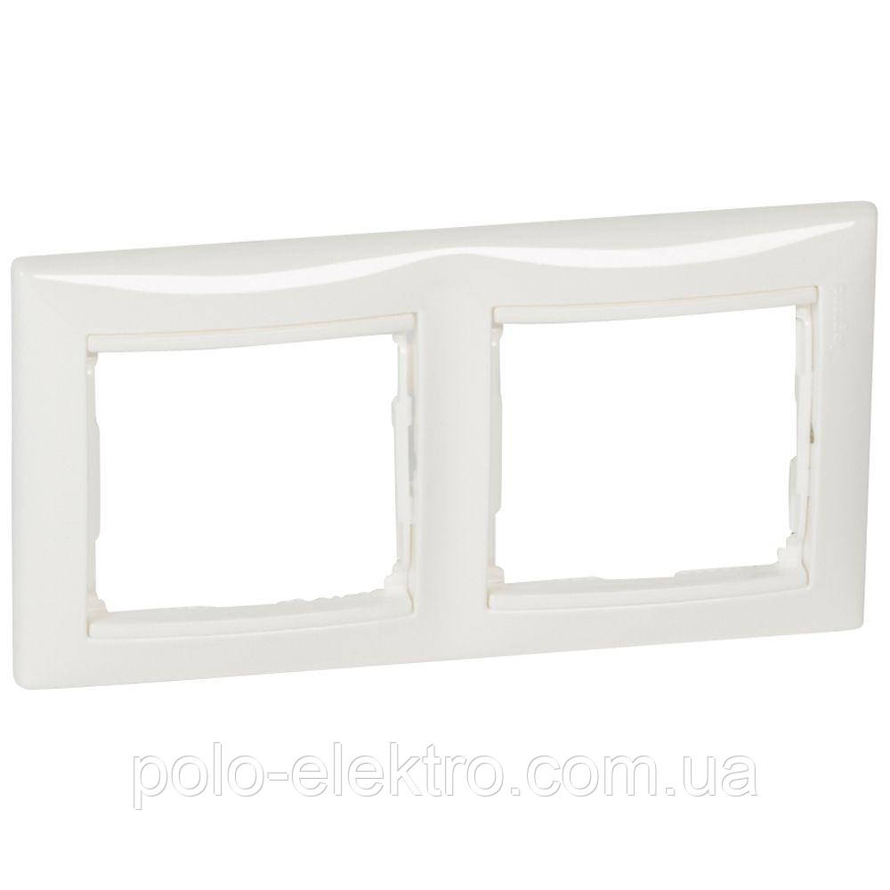 Рамка 2-а горизонтальна біла Valena Legrand