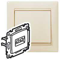 Розетка Valena комп'ютерна RJ-45 UTP 5e слонова кістка  Legrand