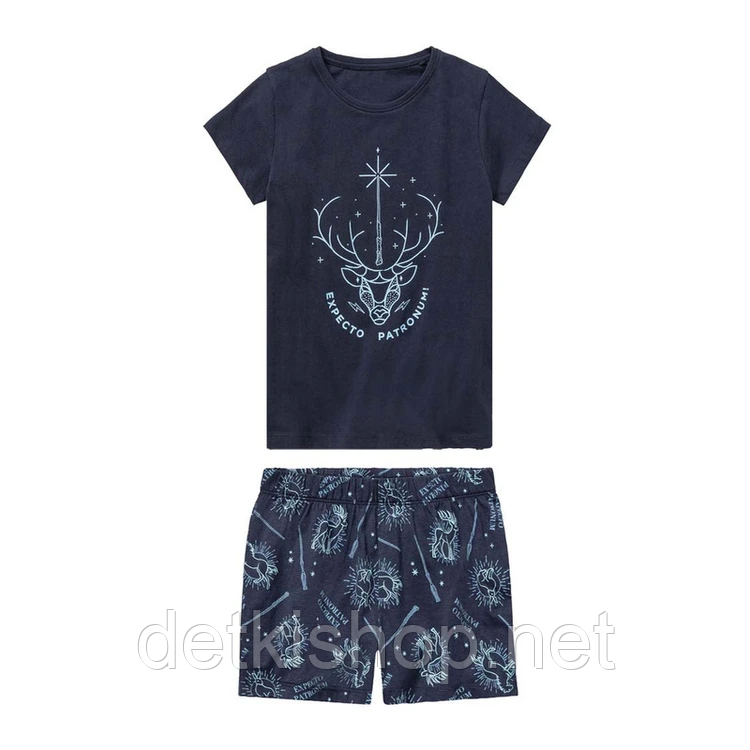 Піжама домашій костюм для дівчинки шорти та футболка Harry Potter, фото 1