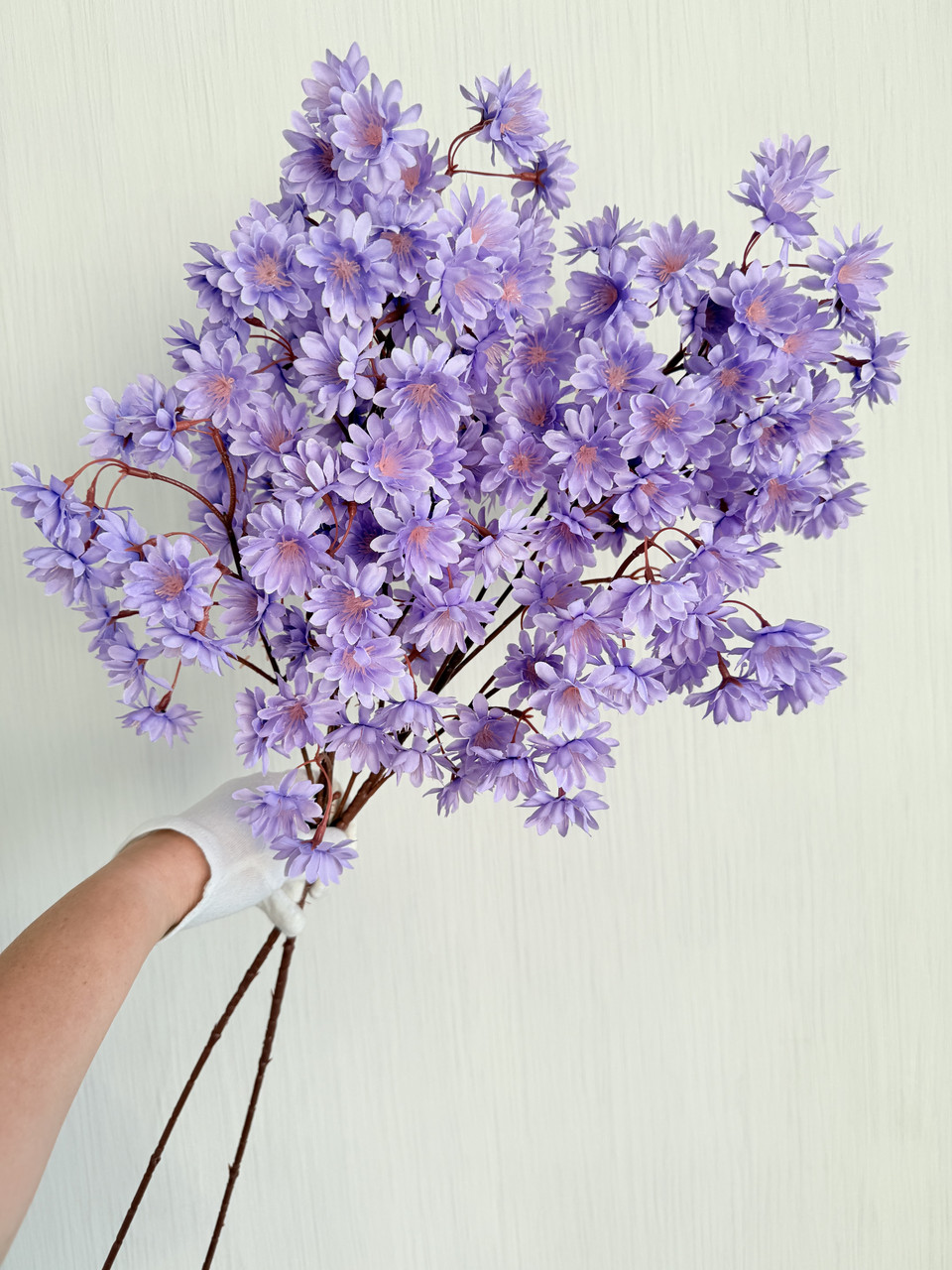 Штучна квітуча гілка для декору ( бузкова , 80 см ), фото 1