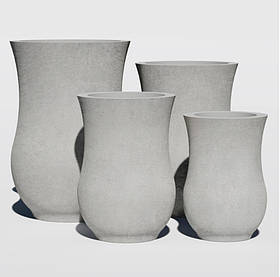 Бетонний вазон серія "Терамо" для квітів та дерев, для вулиці, саду, дачі та тераси