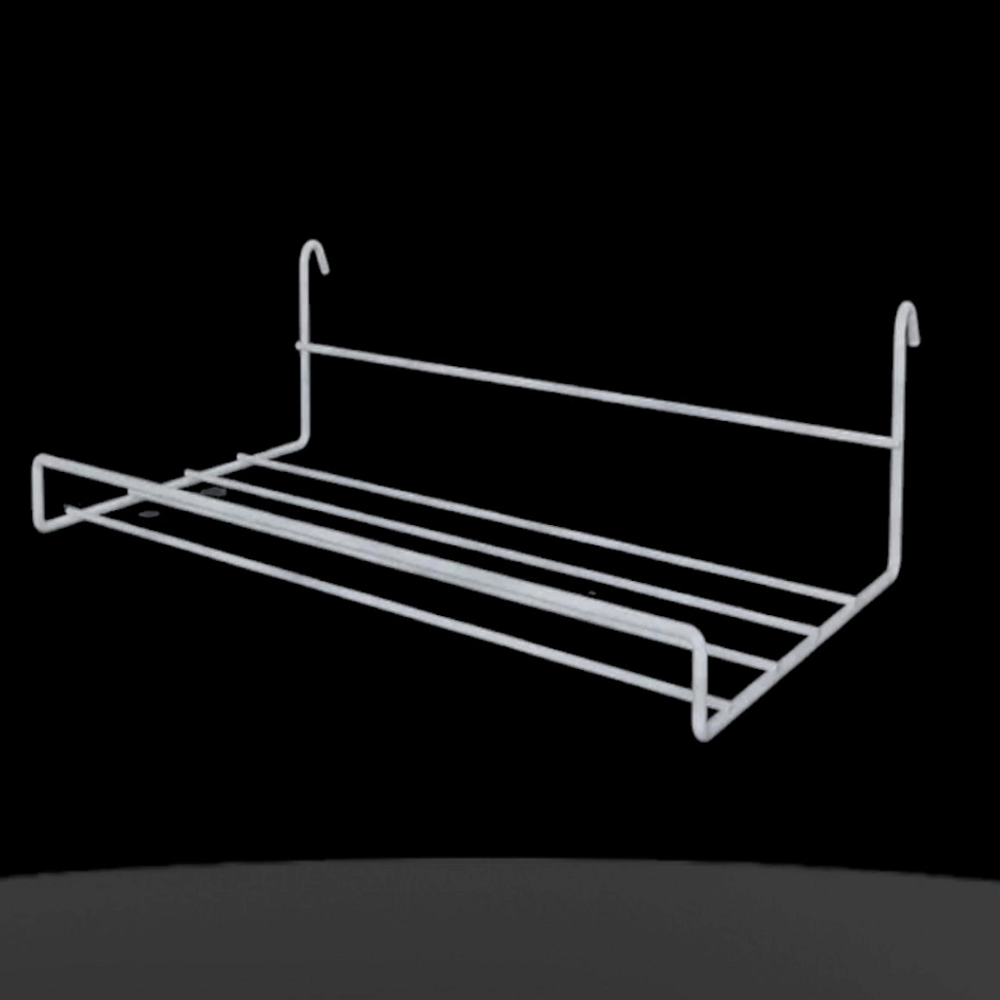 Полка - гачок 25 х 13 см для Взуття з загином на торгову сітку 3 мм, фото 1