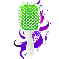 Гребінець для волосся Hollow Comb SUPERBRUSH Plus Білий (20,5х8,2 см)