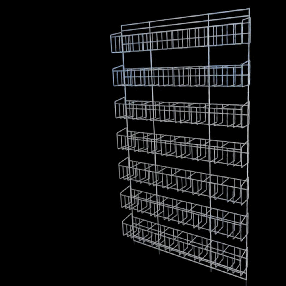 Дісплей Кошик Сітка Стенд для Насіння і Спецій настінна 56 кишень, фото 1