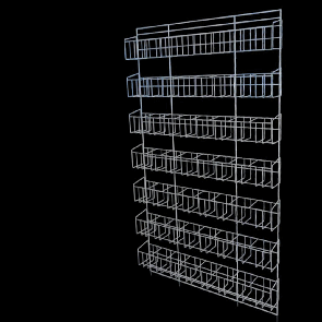 Дісплей Кошик  Сітка Стенд для Насіння і Спецій  настінна  56 кишень