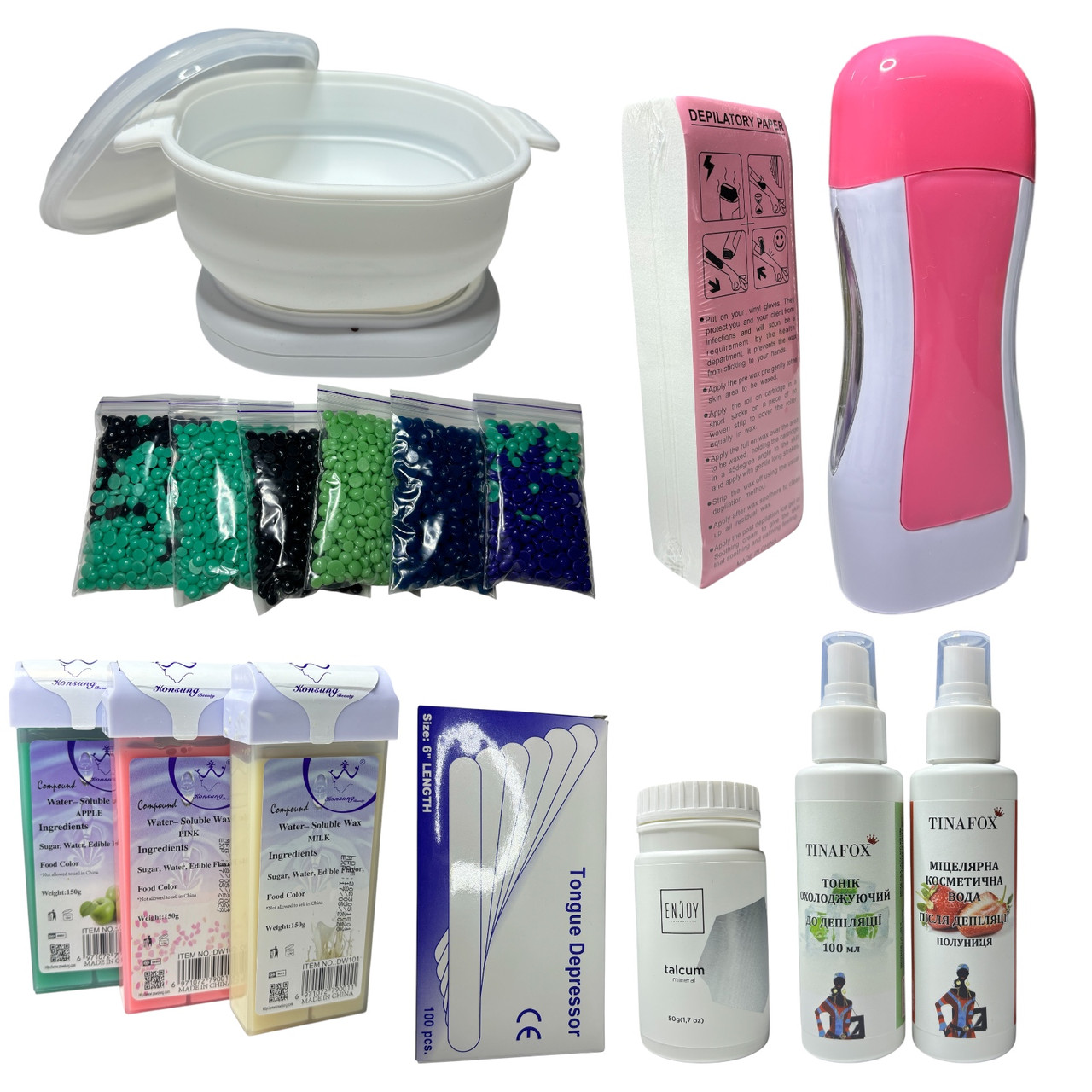 Набір для гарячої депіляції з касетним та силіконовим воскоплавами