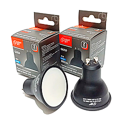 Лампа LED LS GU10 10W 4500K BK Light Set біле світло 220V MRG 10Вт Ø50х55мм 800Lm світлодіодна чорна