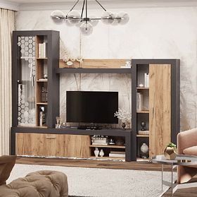 Гірка у вітальню Діамант. Функціональна тумба під плазму