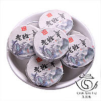 Чай порційний Шу Пуер Мэнхай Лаобаньчжан Міні млинець 8г.