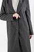 Пальто класичне прямого крою темно-сіре 24008 (2000000142852), фото 2