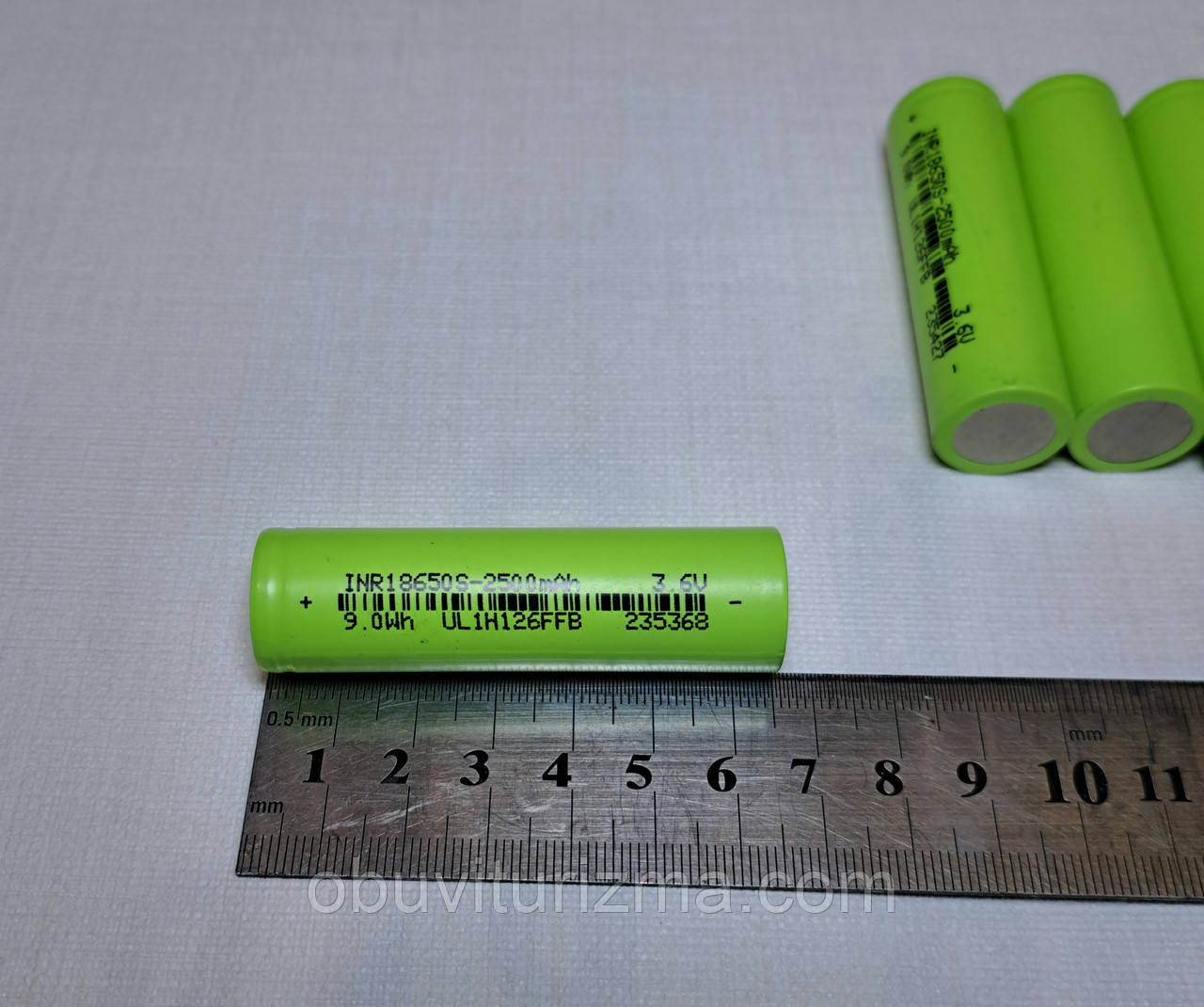 Батарея літієва 18650 2500mah 5c 3.6в 9.0 Wh