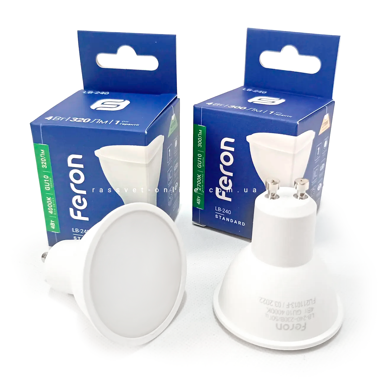 Світлодіодна лампа Feron GU10 LB-240 4W LED 220V MRG Ø50х56мм 2700K / 4000K матова 320Lm, фото 1