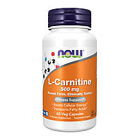 L-карнитин Жиросжигатель l-carnitine 500mg Now Foods 60капсул