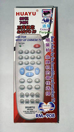 Універсальний пульт для китайських телевізорів RM-908, фото 1