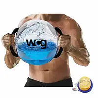 Сумка аквамішок 30х42 см WCG Water Ball до 15 кг + насос фітнес-тренажер для тренувань фітнесу R_2495