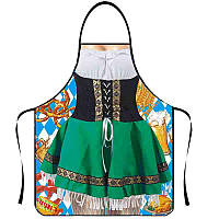Фартух з приколом дівчина з пивом 75 на 60 см різнобарвний