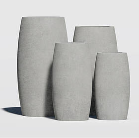 Бетонний вазон серія "Кал'ярі" для квітів та дерев, для вулиці, саду, дачі та тераси